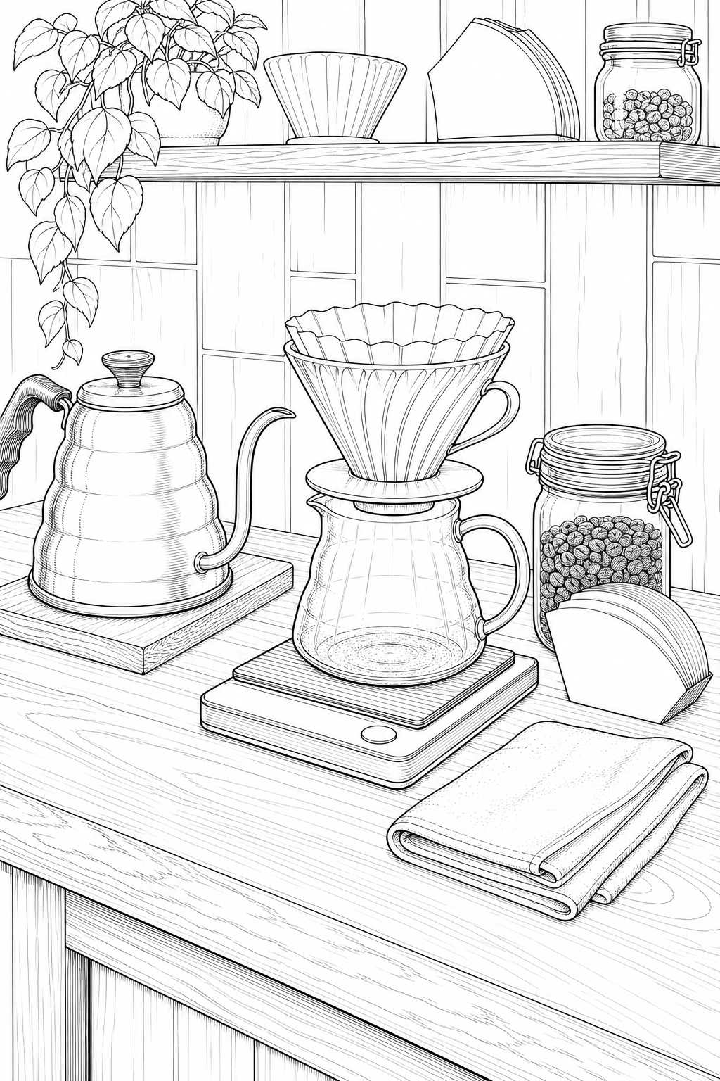 Manual Pour-Over Brew Station Technical Line Study