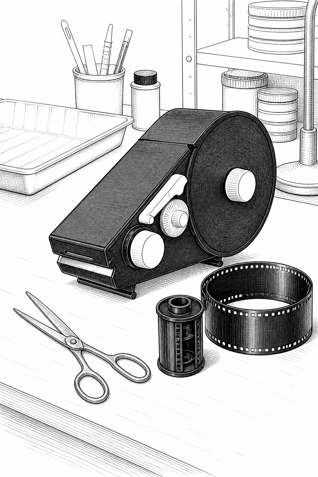 Watson 100 Bulk Film Loader Loading Table Illustration