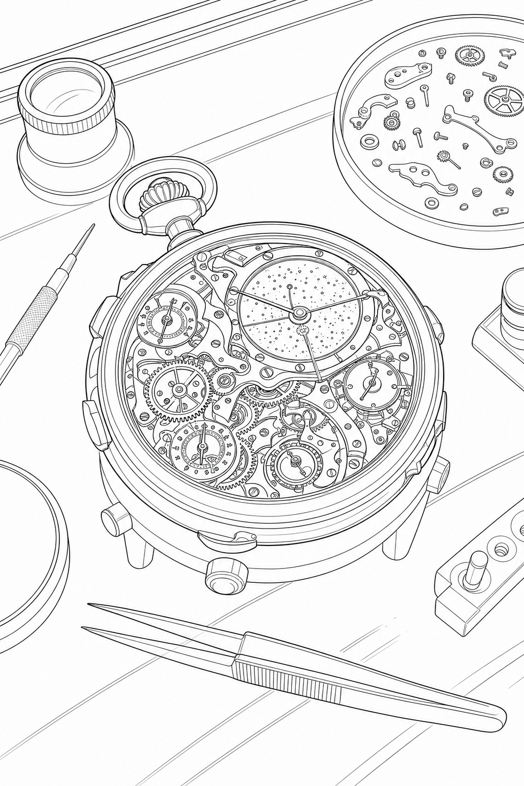 Patek Philippe Calibre 89 Watchmaker’s Bench Study
